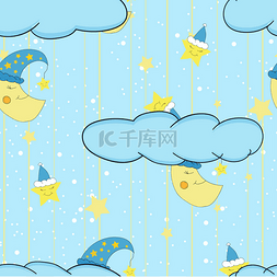 or卡通图片_Cartoon cute illustration seamless pattern fo