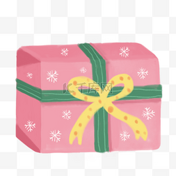 圣诞节粉色矢量图图片_礼物蝴蝶结粉色包装节日绘画图片