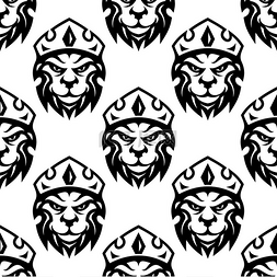 狮子的象征图片_方形皇冠皇家狮子或纹章图标的无