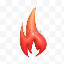 3火图标图片_3DC4D立体火焰图标