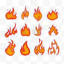 燃烧在火中的1图片_矢量中式传统火焰纹样