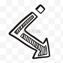 卡通可爱向下箭头个人vip和企业vip免费下载向下箭头或加载符号黑色和