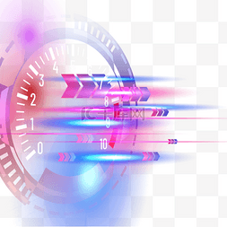 动态流光线条图片_车速表紫色流光特效