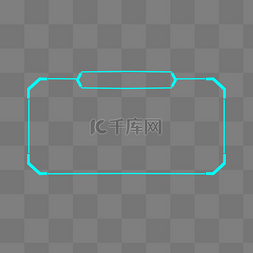 蓝色科技标题边框图片_蓝色科技标题框标题栏边框