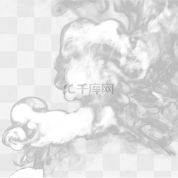 灰色气体图片_白色烟雾灰尘流动气体