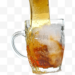 啤酒棕色图片_玻璃杯饮料棕色啤酒