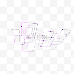 关于新技术的素材图片_科技渐变透视线条几何装饰