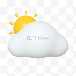 天气要下雨图片_c4d天气多云