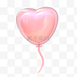 3DC4D立体粉色气球