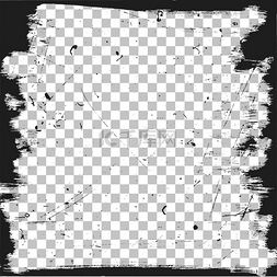 变形图片_边界模板带有划痕纹理的粗糙边框