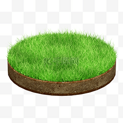 土壤里的根系图片_3D立体土地土壤草地