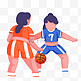 夏日活动比赛打篮球