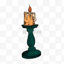 素描书本图片_素描书本燃烧完毕的蜡烛