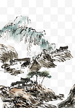 远山岩石图片_山峦叠嶂