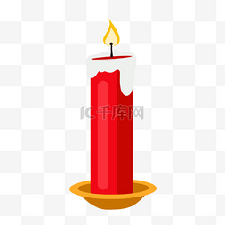 红蜡烛图片_伊朗新年小托盘里的红蜡烛