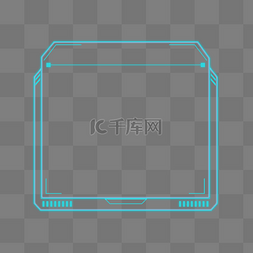 科技风边框背景图片_数据可视化科技边框