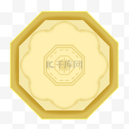 韩国传统边框花纹金色多边形图案