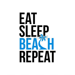 去巴厘岛图片_吃睡海滩重复图标标志