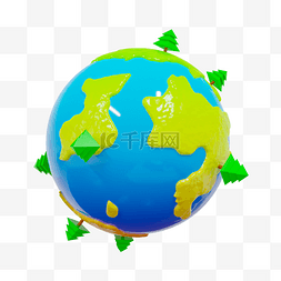 3DC4D立体地球全球
