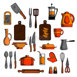 食物搅拌器图片_厨具锅和电热水壶、咖啡壶和茶壶