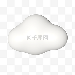 云、白色图片_C4D立体云白色