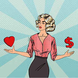 女人爱情与金钱之间作个选择。商