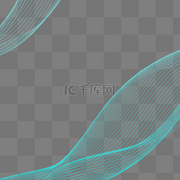 渐变蓝色波浪图片_蓝色波浪渐变曲线线条科技