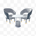 3DC4D立体客厅桌椅家具