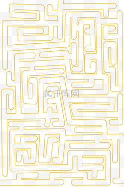 蜂窝迷宫图片_黄色迷宫线路拼图底纹