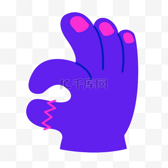 符号手势图片素材_撞色手势表情包潮流表情符号