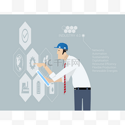 工业4.0图片_工业 4.0 概念.