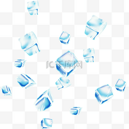 漂浮冰块图片_漂浮的透明冰块
