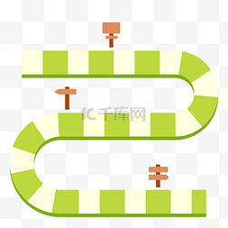 写实风格网游图片_绿色条纹游戏路径图