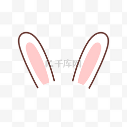 耳朵竖的像天线图片_动物兔耳朵头饰装饰