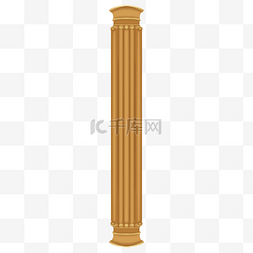 金色古典柱子石柱建材欧式
