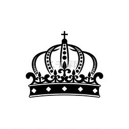 中世纪王后图片_皇冠孤立的国王或王后的象征。
