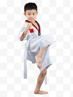 儿童摄影相框图片_儿童跆拳道武术
