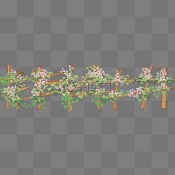 篱笆围栏花朵