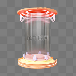 科技电商图片_3D立体科技电商能量仓