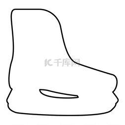 运动人物插图图片_冰鞋运动曲棍球靴人物冰鞋冬季溜