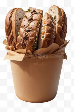 冰箱存储食品图片_烘培面包汉堡食物