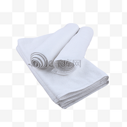 白色毛巾图片_布料棉花柔软毛巾