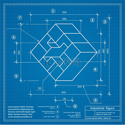 蓝图背景图像工业建筑图纸生产数