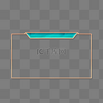 立体金边浮雕花纹肌理标题栏标题框边框