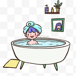 洗澡女孩图片_浴室洗澡女孩