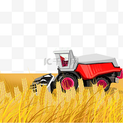 农业科技简笔画图片_智慧农业科技丰收小麦