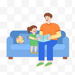 爸爸教儿子打篮球图片_父亲节居家亲情亲子阅读讲故事