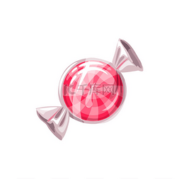 糖果包装素材图片_透明包装的吸盘糖孤立的漩涡状焦