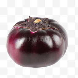 圆紫茄子蔬菜