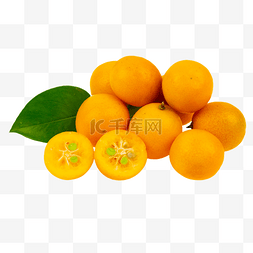 橘子皮素材图片_新鲜水果金桔
